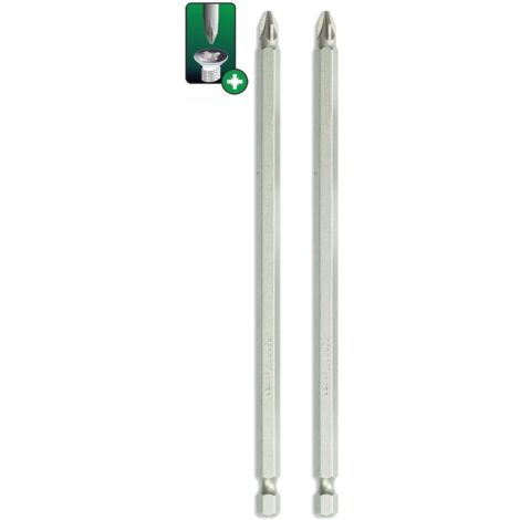Punte per cacciavite Dedra 18A05PZ23-02 Pozidriv acciaio S2 150mm