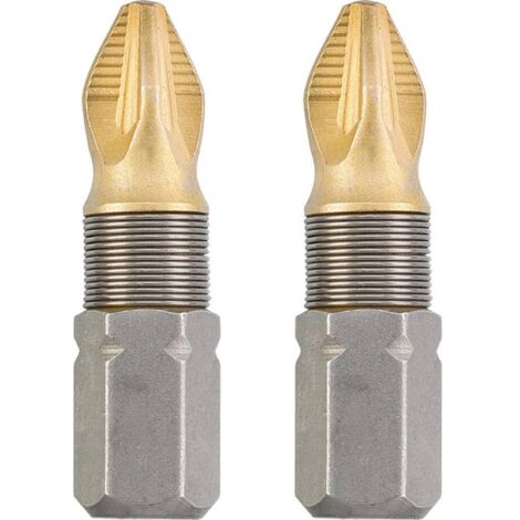 Punte per cacciavite kwb 124102 rivestimento titanio presa Mega 25 mm