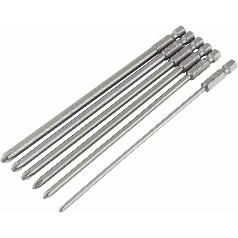 Punte per cacciavite lunghe, set di 6 pezzi 150 mm...