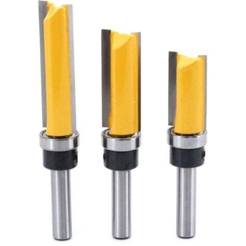 Image of punte per fresatrice a filo con gambo da 8 mm - Fresa per fresatrice a filo - Fresa per fresatrice a copia con cuscinetto superiore - Utensili per
