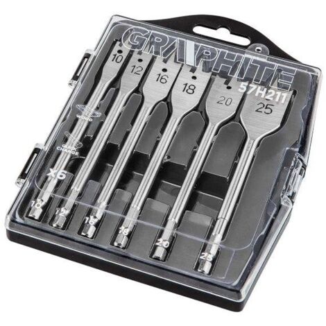 Punte per legno graphite 57h211 attacco rapido profilo speciale 6 pz
