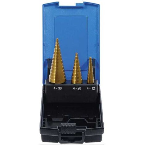 PUNTE PER TRAPANO A GRADINI FAI DA TE BGS 4-12 mm, 4-20 mm e 4-30 mm