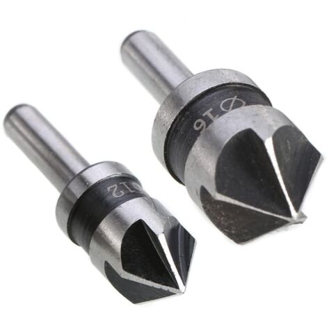 Punte per trapano svasatore in metallo HSS migliorate (2 pezzi) - 1/2", 5/8", 82 gradi, per utensili elettrici