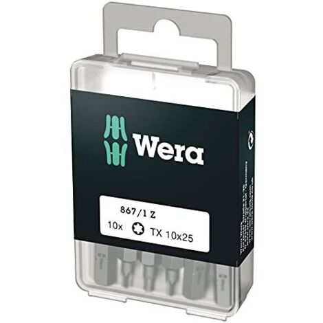 Punte Torx Wera 867/1 25 mm 10 pezzi