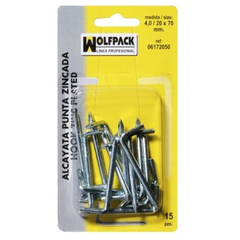 Punte zincate 2.1/14x25 mm. (Blister 50 Pezzi)