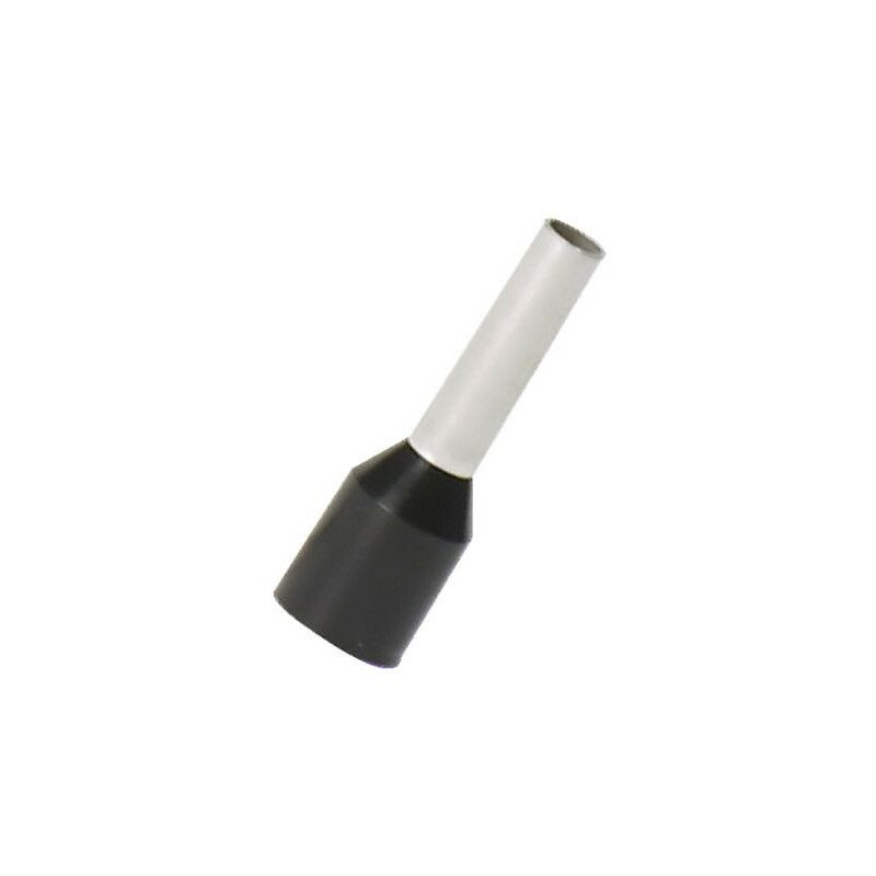 

Puntera Hueca Longitud 10 mm PreAislados Negro para el Cable 1,5 mmq