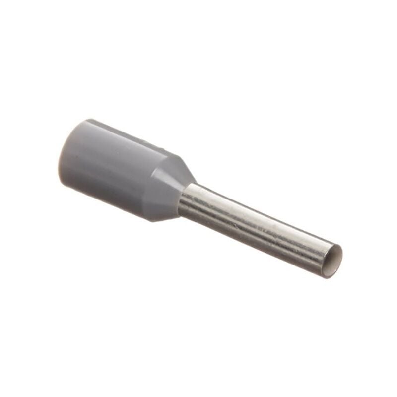 

Puntera Hueca Longitud 12 mm PreAislados Gris para el Cable 0,75 mmq