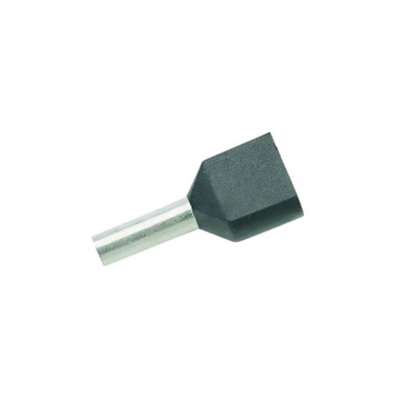 

Cembre - Puntera Hueca TWIN PreAislados Negro para 2 Cables 1,5 mmq