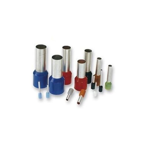 Punteras huecas cable flexible 4mm [100ud]