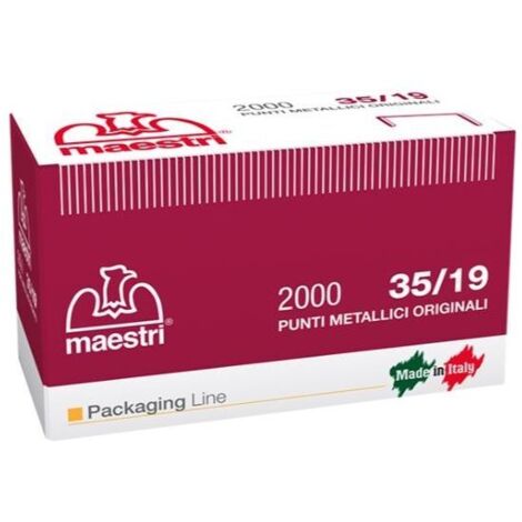 PUNTI METALLICI 35/19 ROMANBOX  PZ.2000