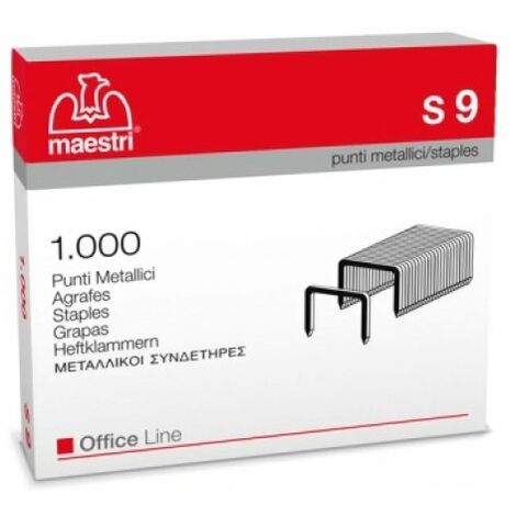 Punti Metallici Passo 23/9 Conf da 10000 Pz
