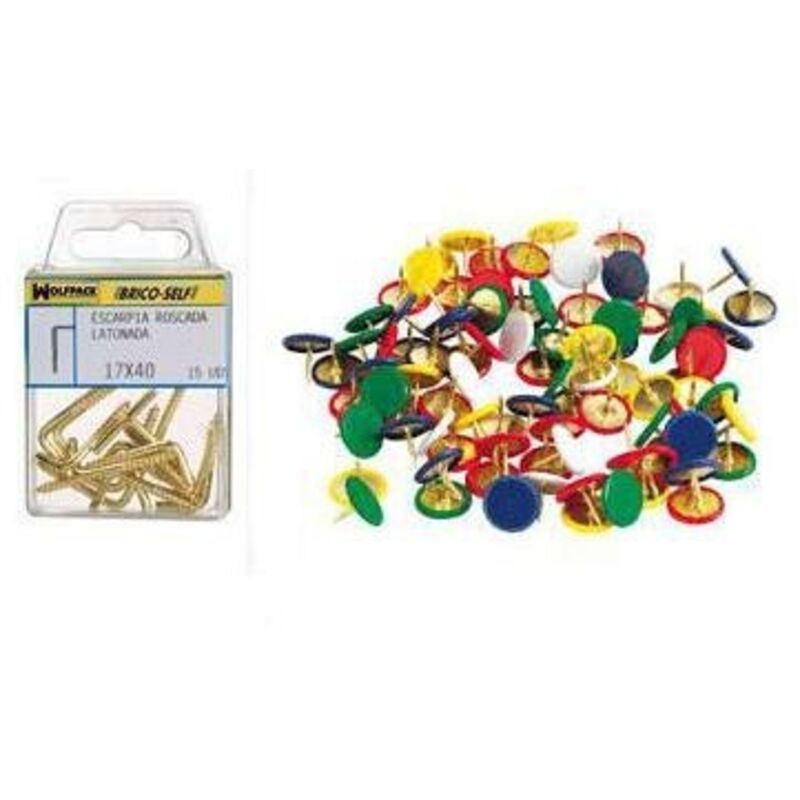 Puntine da disegno smaltate blu, 35 unità