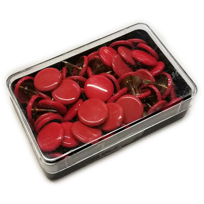 Puntine da disegno punesse in scatola da 70pz, colori rosso