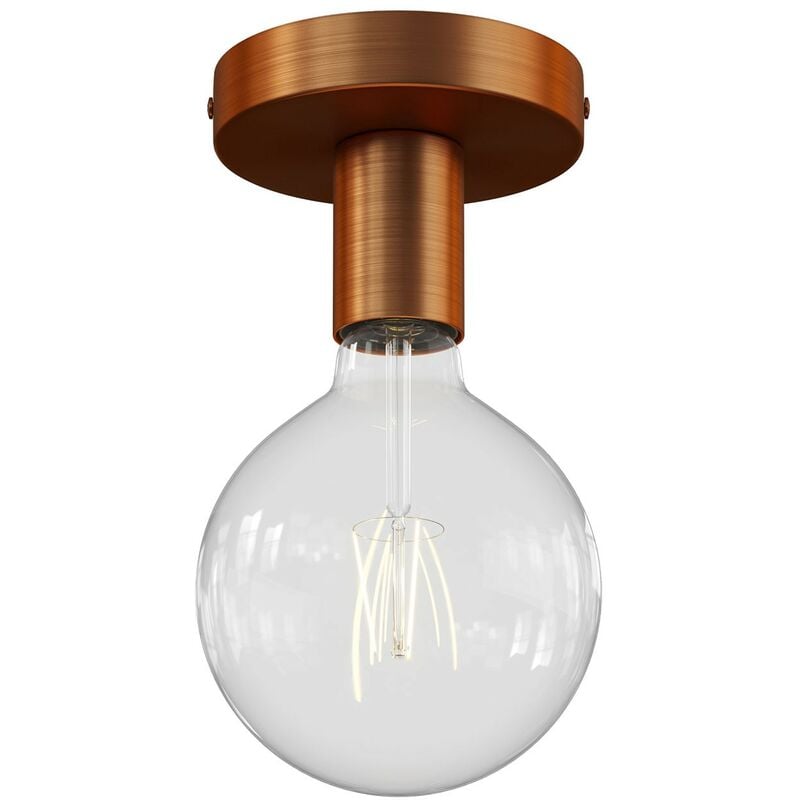 

Punto de luz Metal, lámpara de pared o techo | Sin bombilla - Cobre satinado - Cobre satinado