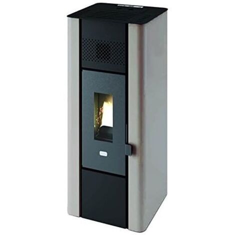 Punto Fuoco – Poêle à granulés 6,3 kW – Sortie arrière 80 mm – Certification 4 étoiles – Volume chauffé 50-120 m³ – Dimensions 38 x 39 x 89 cm