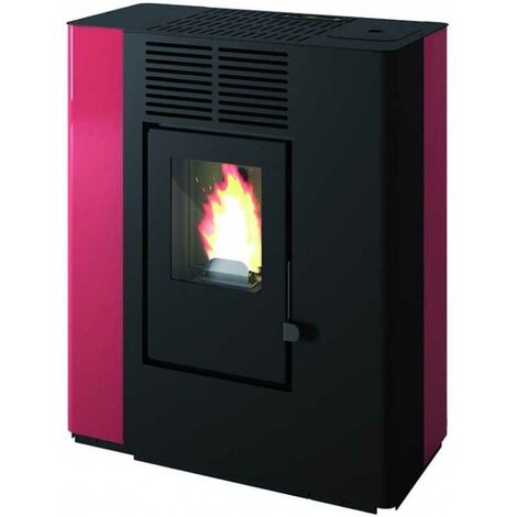 Punto Fuoco – Poêle à granulés 9.2 kW canalisable – 2 moteurs – Programmateur et thermostat – Tube de 80 mm – Dimensions 40x77x91 cm