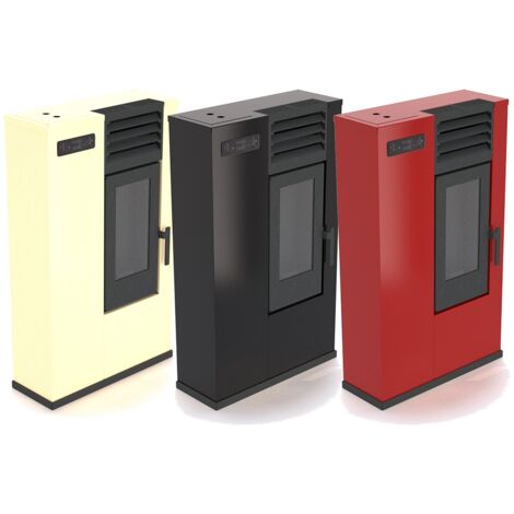 Punto Fuoco Stufa a Pellet Susy Slim 7,5KW Rosso