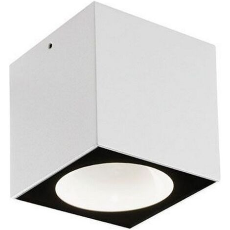 Punto Luce Da Esterno Moderno Lula Alluminio E Vetro Bianco Led 6W 4000K