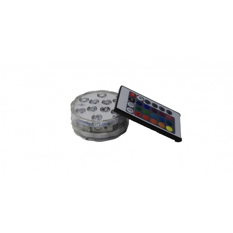 

Punto luz ip68 LED sumergible cualquier ambiente húmedo controlable remotamente 16 colores 4 desplazamiento programas
