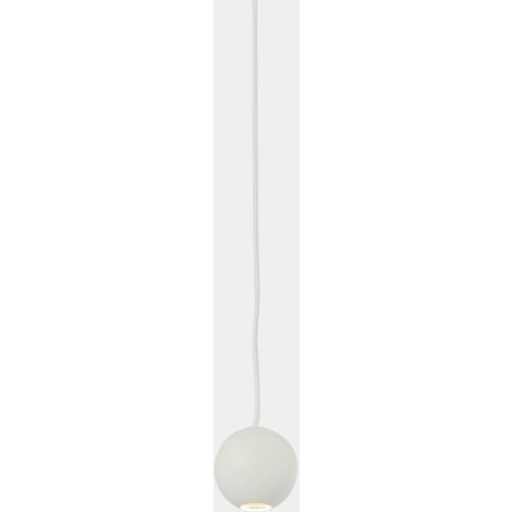Punto Single Recessed lamapara colgante con luz led blanco cálido 3000K equipo regulable incluido en color blanco