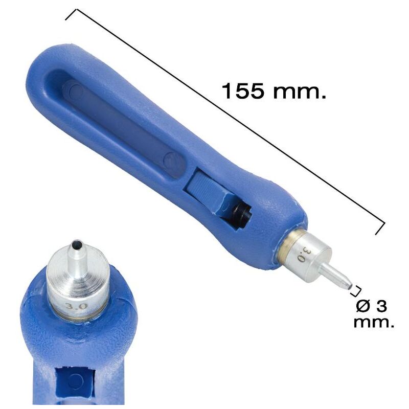 

Punzon para tubos de riego / goteros / goteos Ø 3 mm.
