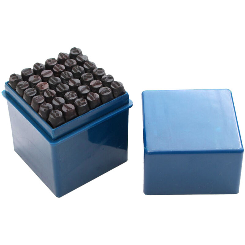 Trade Shop Traesio - Trade Shop - Punzoni Alfanumerici Per Marcatura Lettere + Numeri + Simboli & 36 Pezzi Da 3mm -