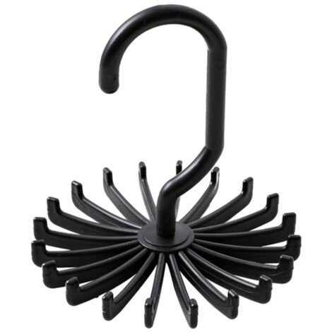 Può contenere 20 cinturini per scialli, porta cravatte, cravatte regolabili, cinturino per sciarpa, appendiabiti, gancio per cravatta, sacchetto per riporre le sciarpe, 1 pezzo (nero)