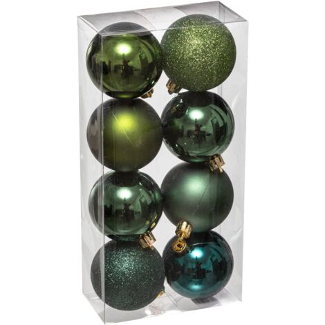 Pupazzetti natalizi colorama verdi, confezione da 8 d7cm - Feeric lights & christmas