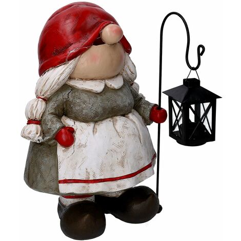 Vetrofania Natalizia a batteria, Babbo Natale con lanterna, h 25 cm, led  bianco caldo