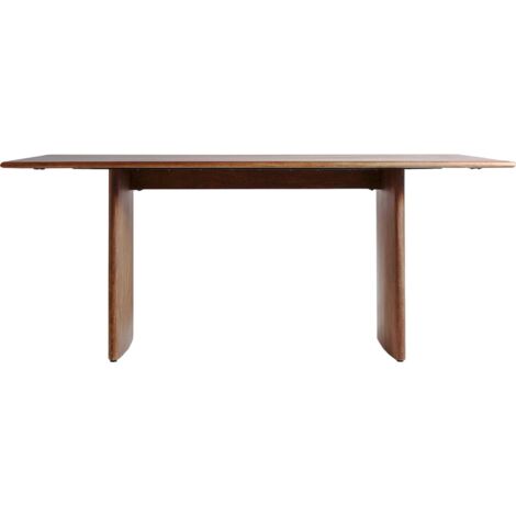 Pupitre contemporain en bois de manguier finition acajou vieilli - Acajou foncé vieilli