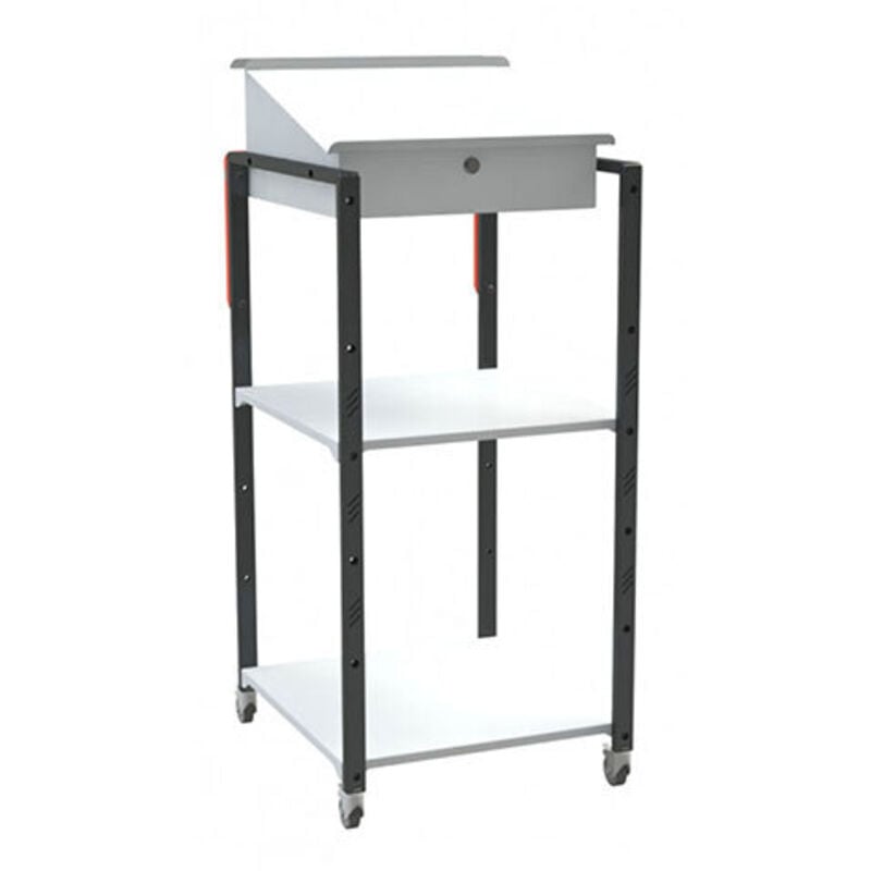 Matisère - Pupitre d'atelier avec 2 étagères et 4 roulettes - 820005969