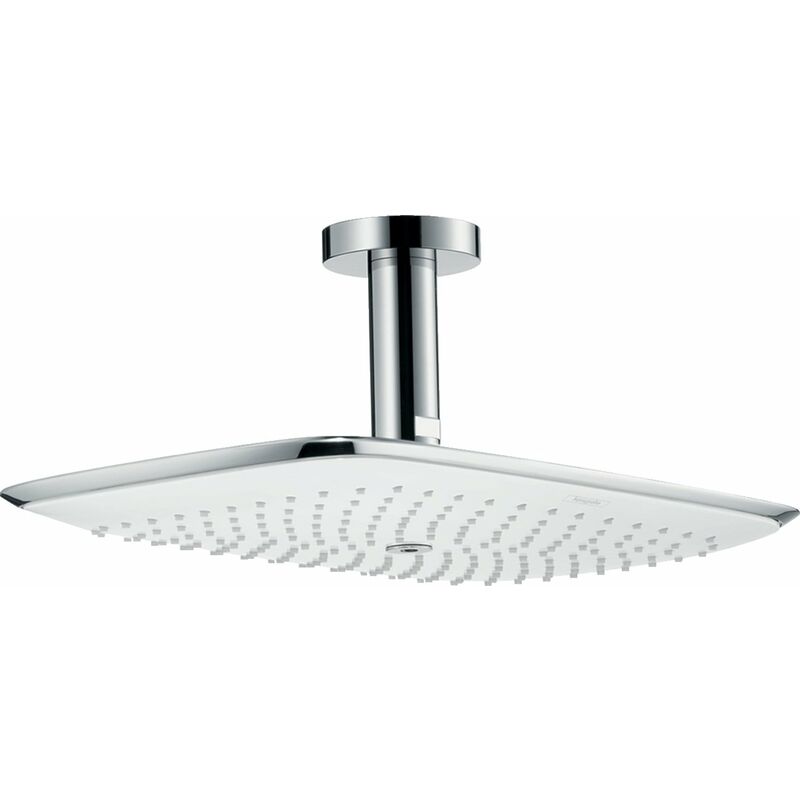 

Ducha mural Hansgrohe PuraVida 400 1jet con conexión al techo, color: Blanco / Cromo - 27390400