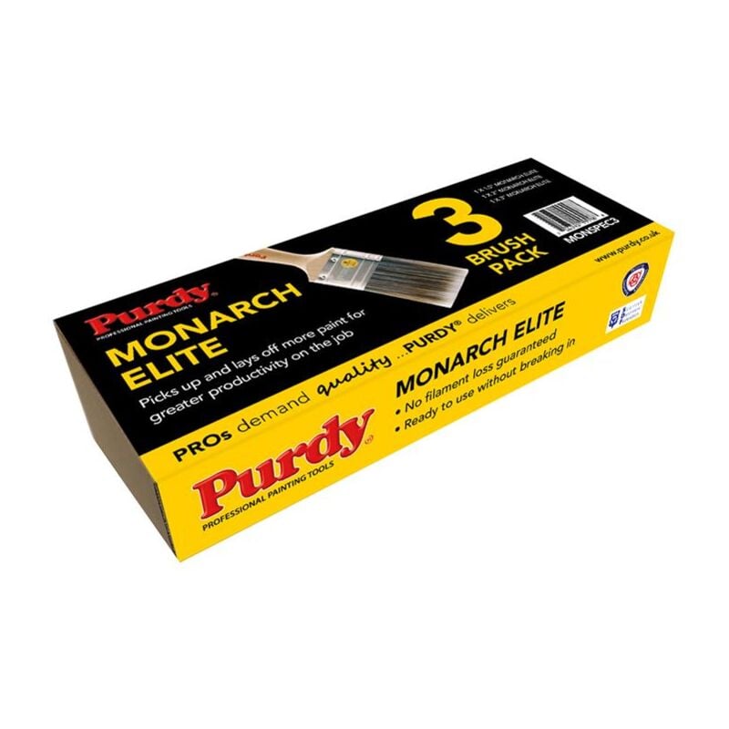 Purdy - MONSPEC3 Monarch Elite Paint Brush Set 3 Piece PURMONSPEC3