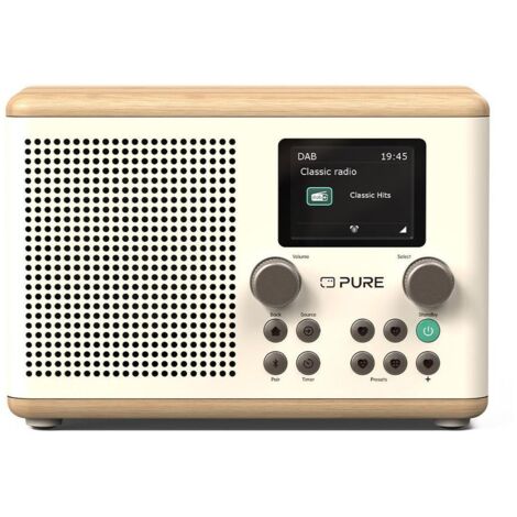 Pure Classic H4 Portatile Digitale Quercia, Bianco