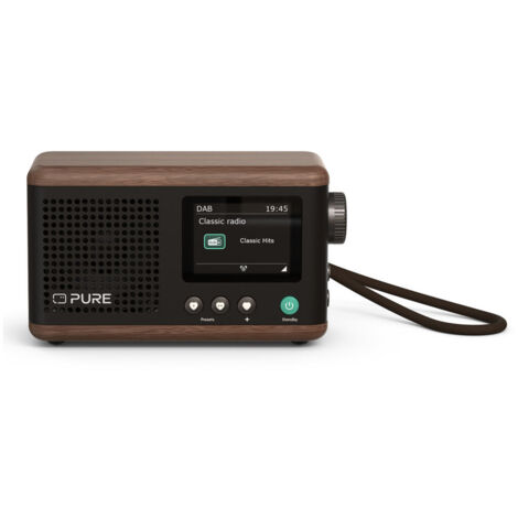 Pure Classic Mini Portatile Digitale Crema, Legno