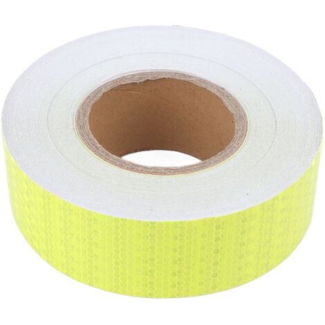 Pure Color Fluorescent Yellow Reflective Tape Warning Reflective Strip for Cars Motorcycles Bicycles