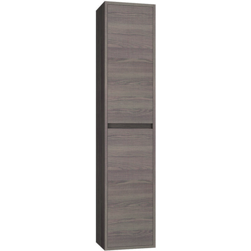 

Columna de Baño Suspendida - Armario de Baño Auxiliar - 2 Puertas - Cierre Suave Amortiguado - Mueble Montado - (30x140x24) Estepa