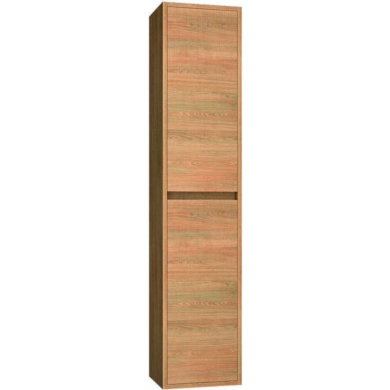 

Columna de Baño Suspendida - Armario de Baño Auxiliar - 2 Puertas - Cierre Suave Amortiguado - Mueble Montado - (30x140x24) Hera