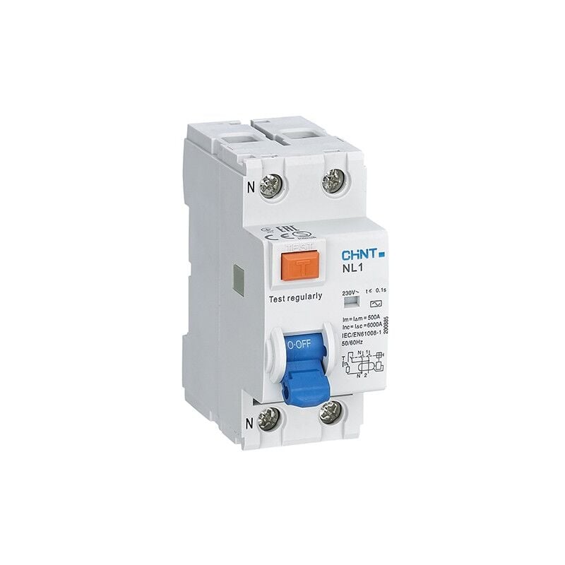 Différentiel bipolaire 2P 6kA NL-1-2 Chint Electric 40A - 300 ma