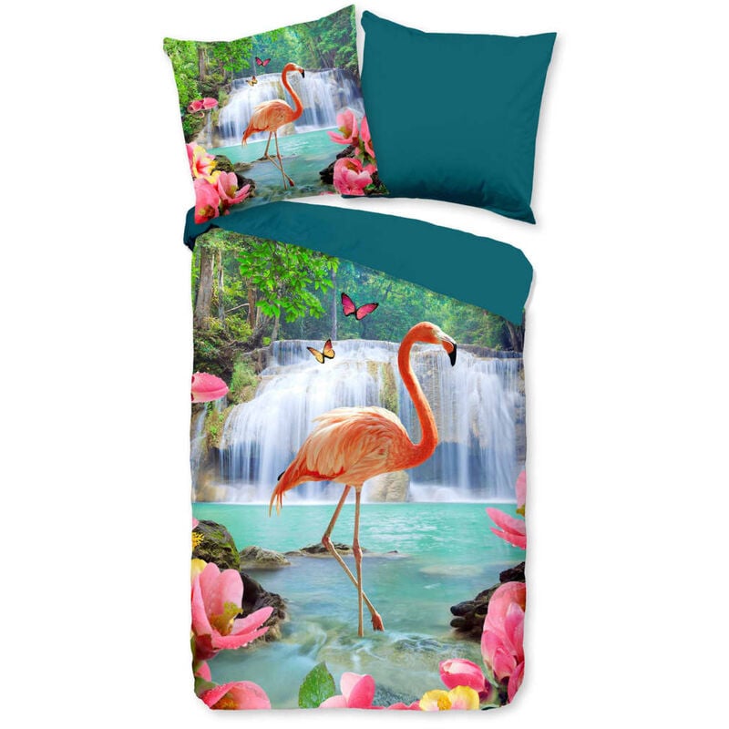 

Funda de edredón FLAMINGO 135x200 cm - Multicolor - Pure