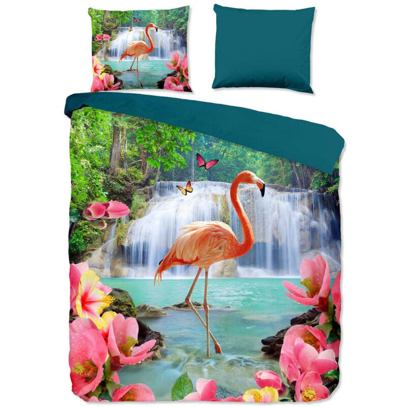 

Funda de edredón FLAMINGO 200x200/220 cm - Multicolor - Pure