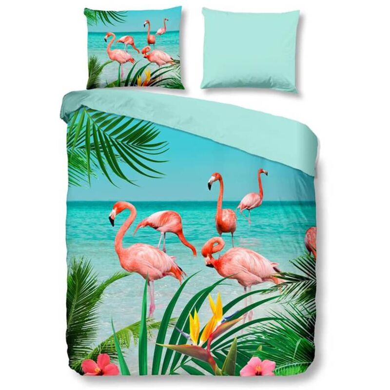 

Funda de edredón FLAMINGO 200x200/220 cm - Multicolor - Pure