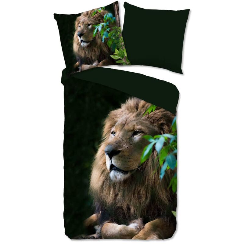 

Funda de edredón LION 140x200/220 cm - Verde - Pure
