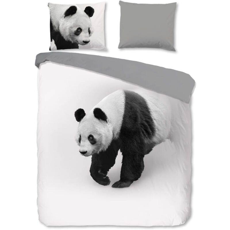 

Funda de edredón PANDA 200x200/220 cm - Gris - Pure