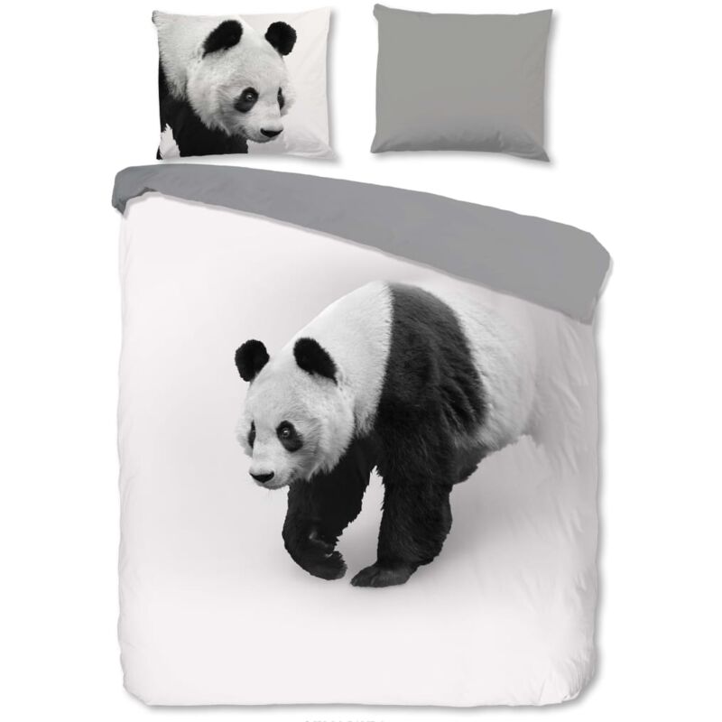 

Funda de edredón PANDA 240x200/220 cm - Gris - Pure