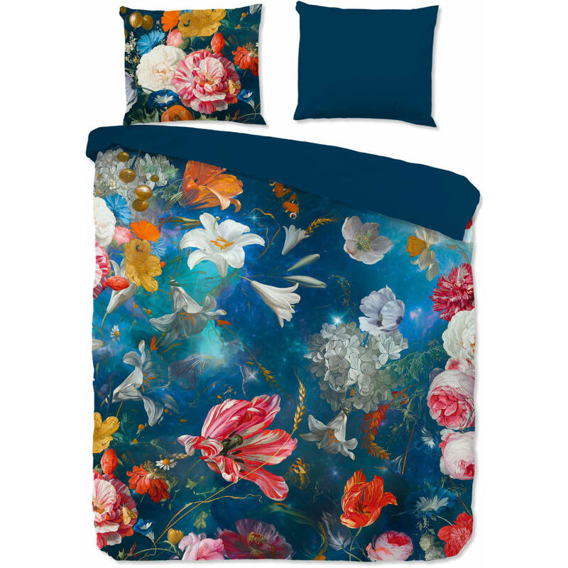 

Funda edredón SPACE FLOWERS 200x200/220 cm - Azul - Pure