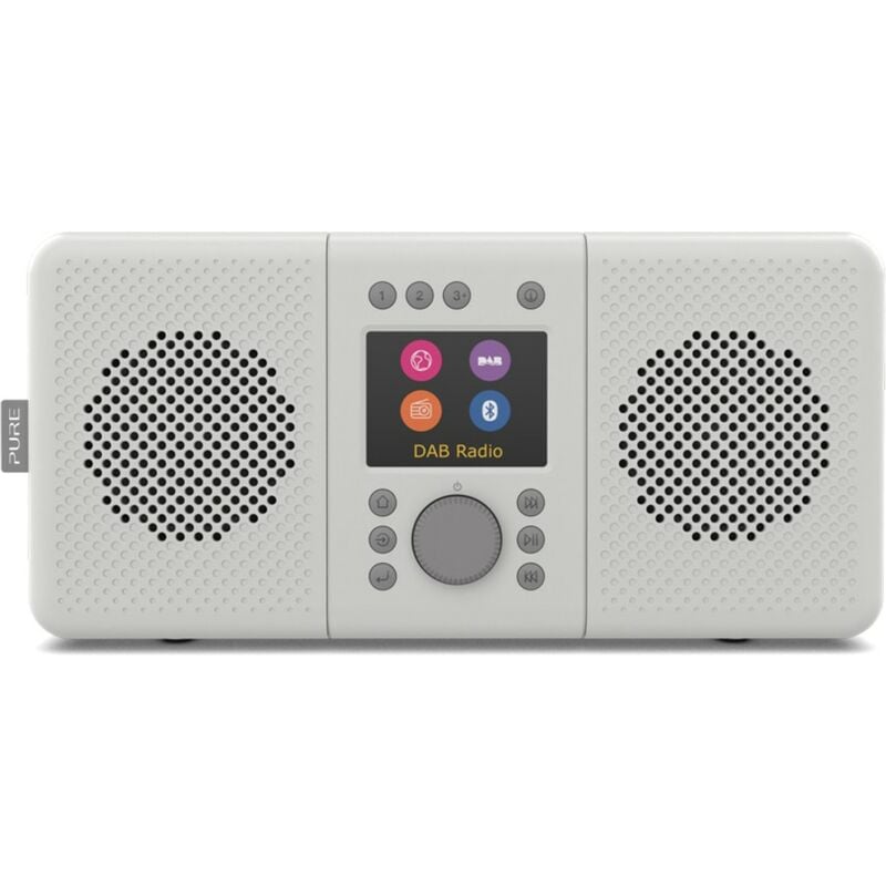 Pure stereo internet radio elan connect avec dab et bluetooth stone grey offre exclusive