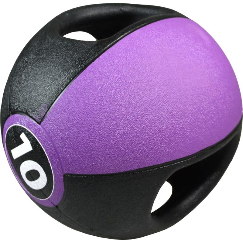 

Pure2Improve Balón medicinal con asas 10 kg morado