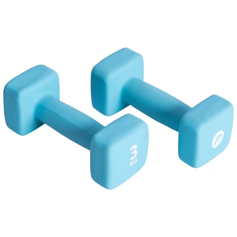 

Pure2Improve Juego de mancuernas de neopreno azul 2x3 kg
