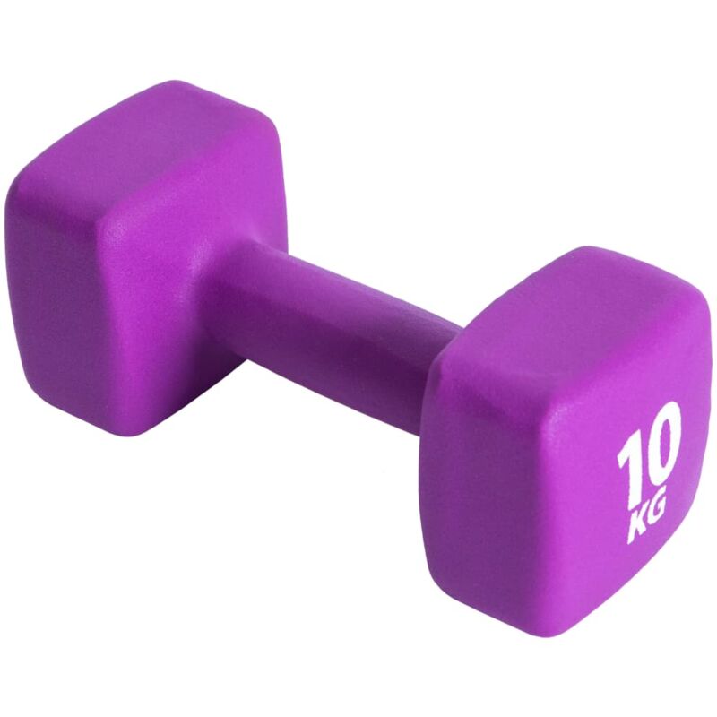 

Pure2Improve Mancuerna de neopreno morada 10 kg